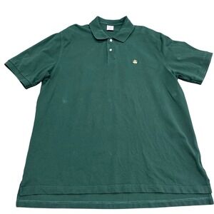 Brooks Brothers Performance Polo Shirt Mens XXL Green Original Fit Cotton Pique